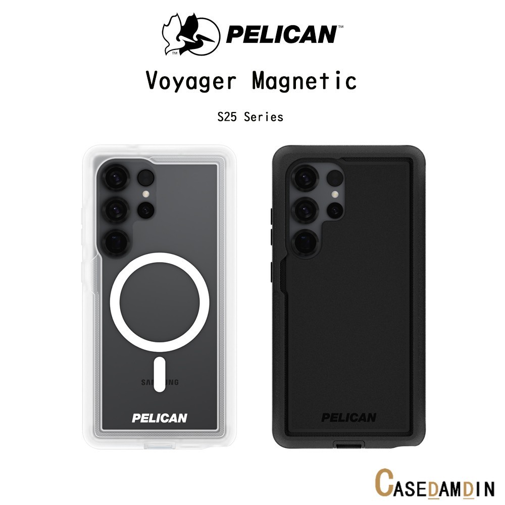 PELICAN Voyager Magnetic เคสใสกันกระแทกระดับ5.4เมตรเกรดพรีเมี่ยมจากอเมริกา เคสสำหรับ Galaxy S25/S25P