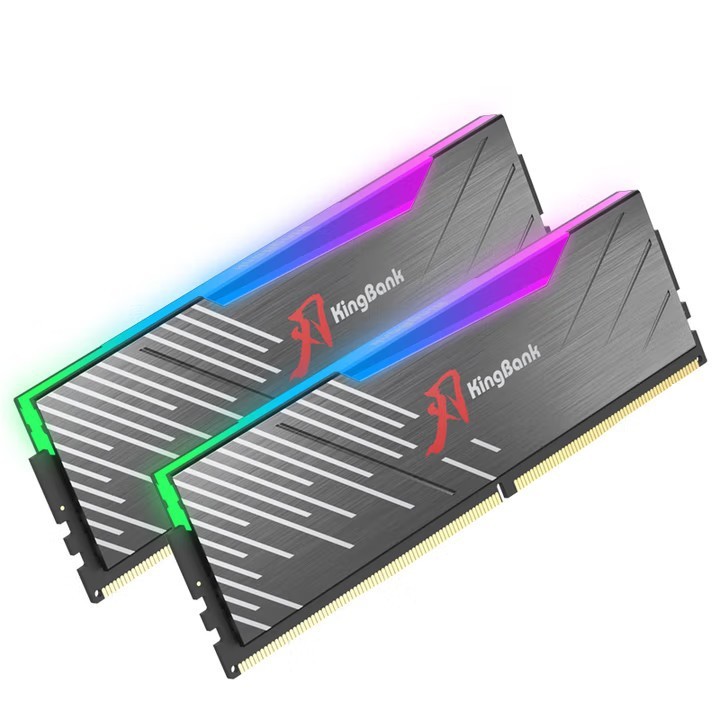 [สต๊อกพร้อม] KingBank/KingBank DDR5 Black RGB Light Bar 16GB/24GB/32GB/64GB 6000/6400/6800/7200MHz H