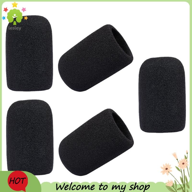 lesley5Pcs Mic Windscreen Windproof Foam Filter สําหรับ ATR2500 AT2035 AT2050 AT4040 ไมโครโฟนกระจกหน