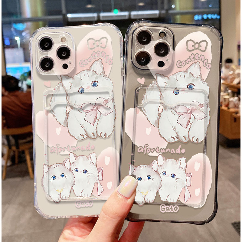 SoftCase ATM ID Card CUTE CAT รูปแบบสําหรับ Realme C65 C63 4G C61 12 Lite C67 10 9 9i 4G 10 9 Pro + 