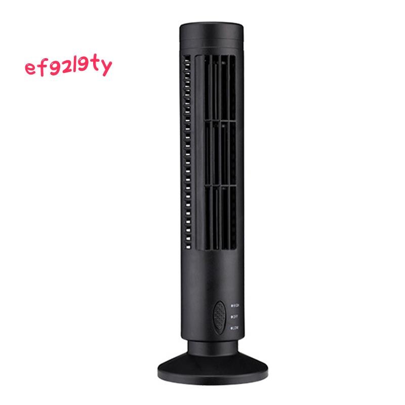 ใหม่ USB Tower Fan Bladeless Fan Tower Electric Fan Mini Vertical Air Conditioner, Bladeless Standin