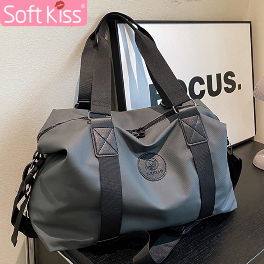 Softkiss กระเป๋าถือแฟชั่น สำหรับเดินทาง กระเป๋าเดินทาง ใส่เสื้อผ้า กระเป๋าสะพาย ใบใหญ่ จุของได้เยอะ ทนทาน