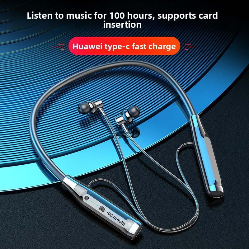 A12 BONINE Original 300 ชั่วโมง Playtim หูฟังบลูทูธพร้อมไมโครโฟนแม่เหล็ก TF Card สบายหูฟังแบบคล้องคอ