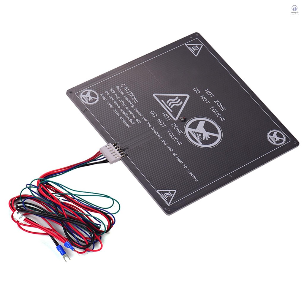 Anet 3D เครื่องพิมพ์เตียงร้อนแผ่นฐานความร้อนแพลตฟอร์ม Heatbed แผ่นอลูมิเนียมขนาด 220 * 220 * 3 มม.พร
