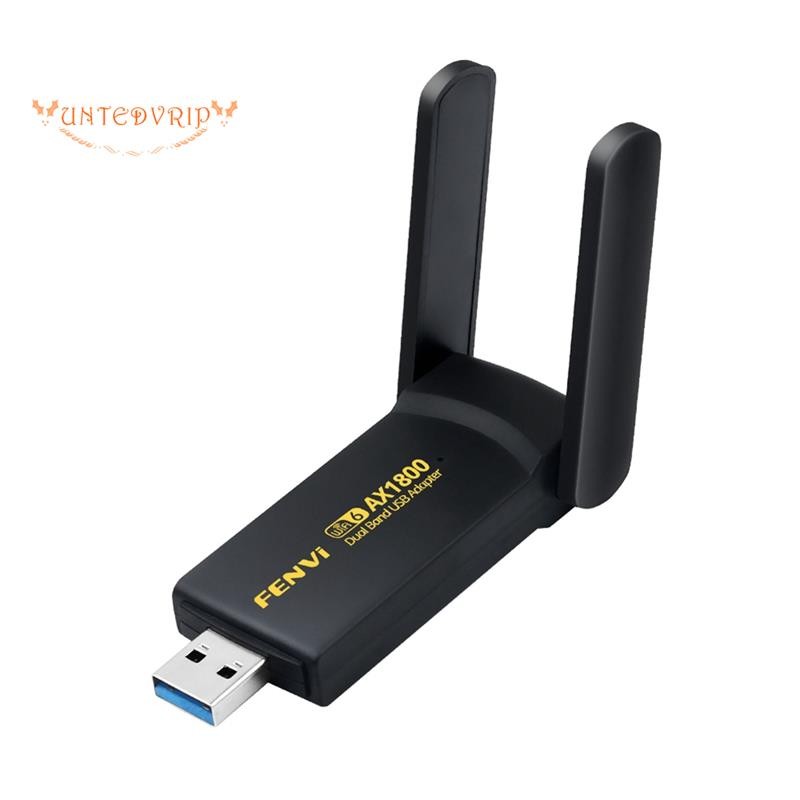 [Quick U] AX1800 การ์ดเครือข่ายไร้สาย WiFi 6 USB Dongle 1800Mbps Dual Band 2.4G/5G USB 3.0 อะแดปเตอร