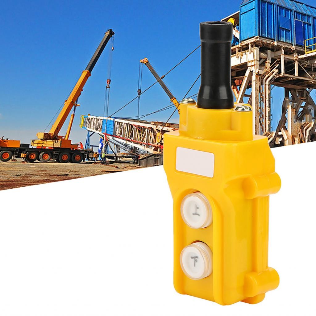ปุ่มกดปุ่ม Crane Chain Hoist Controller ที่แข็งแรงสำหรับและการทำงาน
