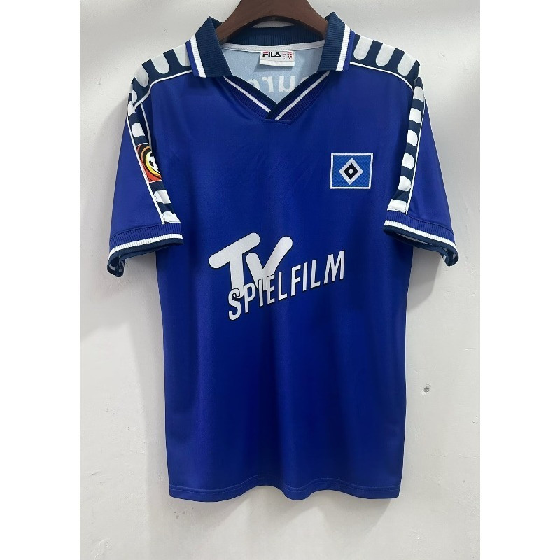 2000 Hamburg Burger Away Blue Jersey S-XXL เสื้อกีฬาแขนสั้น