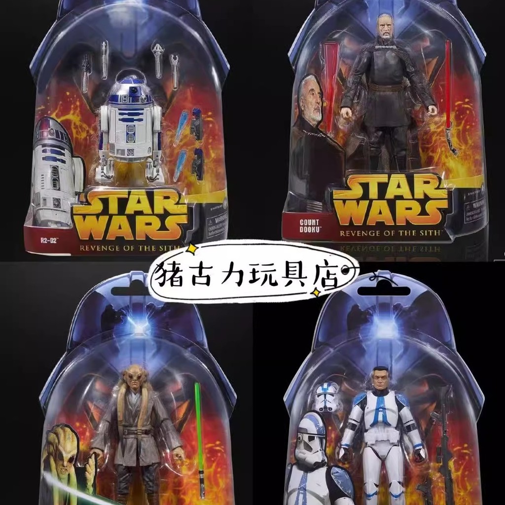 ((คลังสินค้าพร้อม) Hasbro Star Wars Count Dooku R2D2 Fisto 501 Clone Soldier Figure