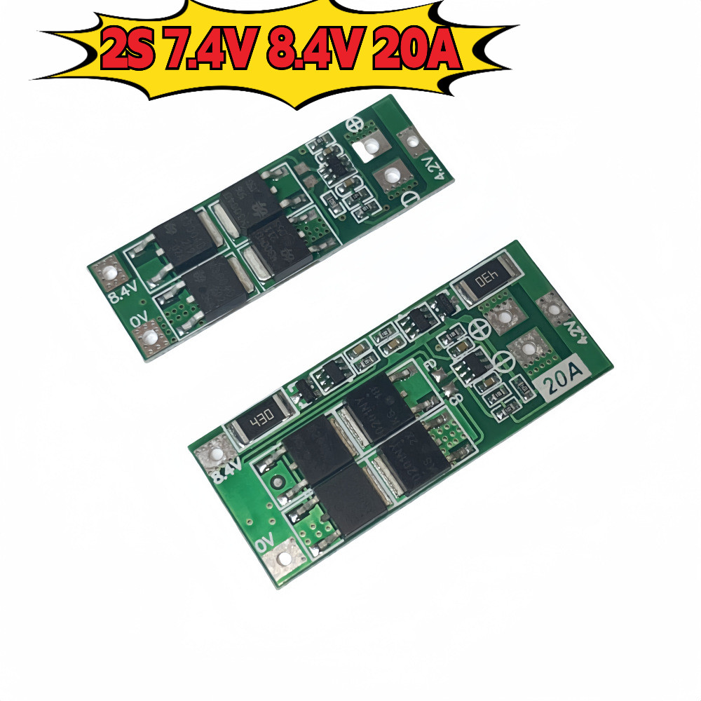 2S 7.4V 8.4V 20A แบตเตอรี่ลิเธียมป้องกัน Balance HW-392, BMS โมดูลสําหรับ 18650 26650 Li-ion เซลล์, 