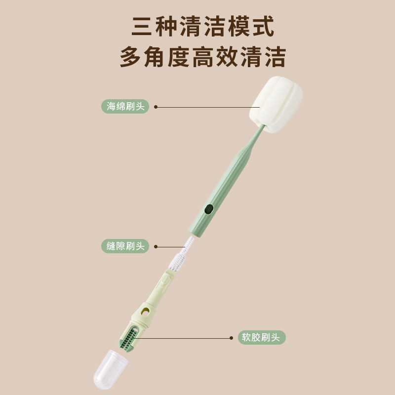 แปรงถ้วยถ้วยน้ําทําความสะอาดเครื่องมือที่มีประโยชน์ขวดมัลติฟังก์ชั่ฟางทําความสะอาดแปรงให้อบอุ่น#杯刷水杯