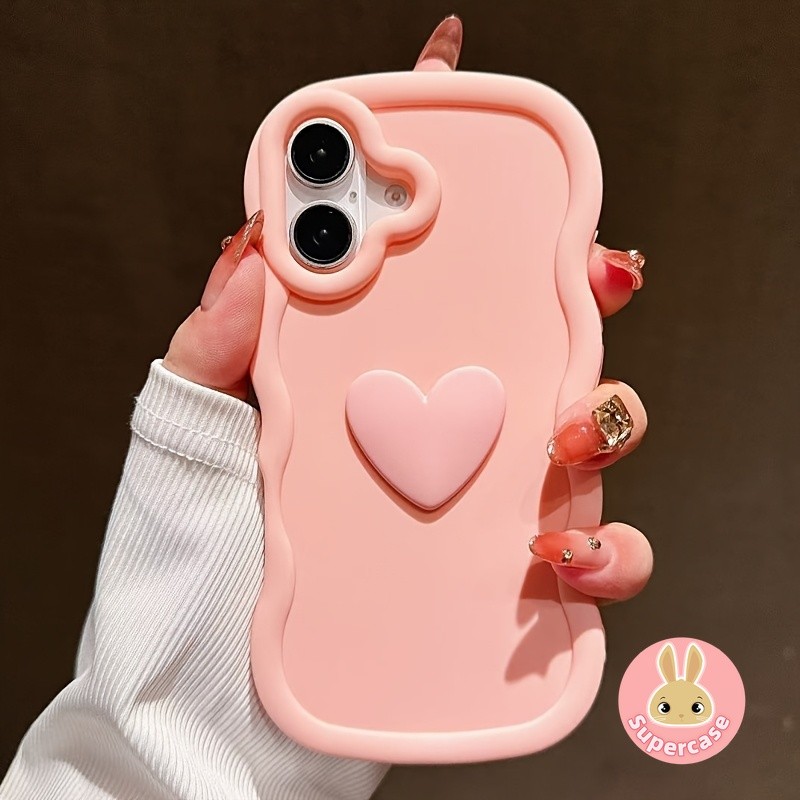 Macaron Wave Matte Heartเคสโทรศัพท์สําหรับVivo T3 Ultra Lite T3X T2 Pro T2X T1X V21E V20 iQOO Z9S Z9