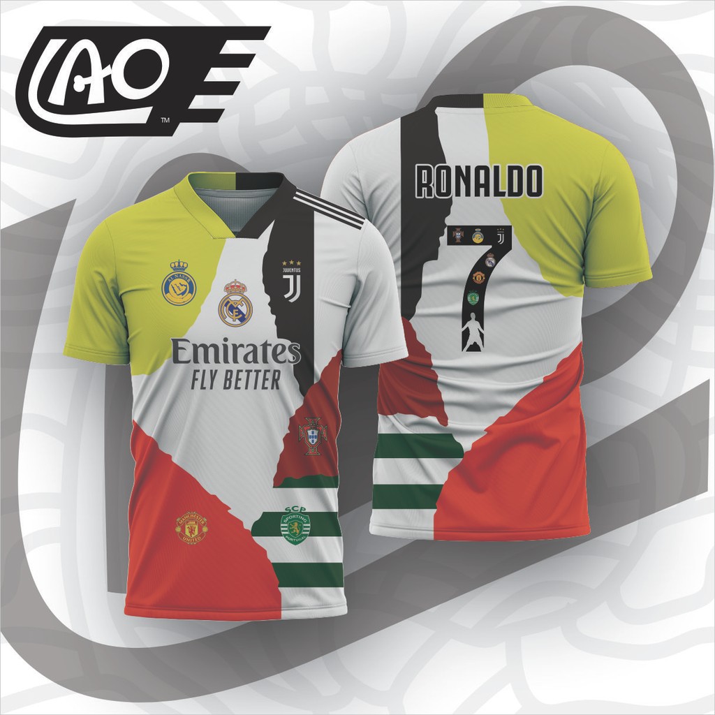 RONALDO ALL CLUB JERSEY | CR7 Ronaldo 7 Mixed Jersey | เจอร์ซีย์ แฟนตาซี โรนัลโด้ | CR7