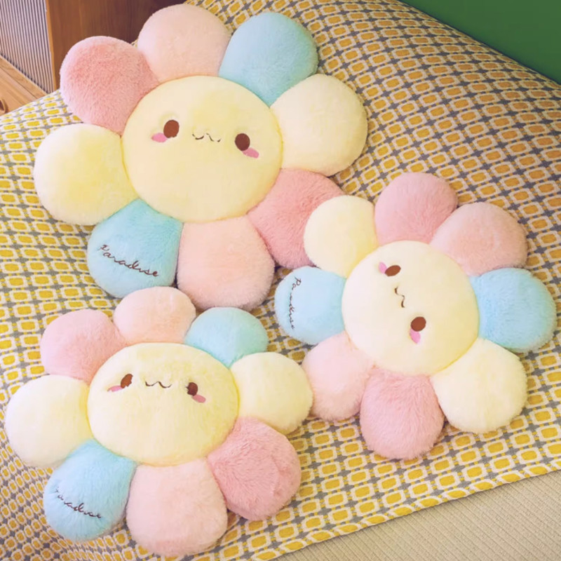 เบาะรองนั่ง ทรงดอกไม้นุ่มนิ้ม เบาะรองนั่งน่ารัก หมอนโซฟา นุ่มสบายไม่เมื่อย