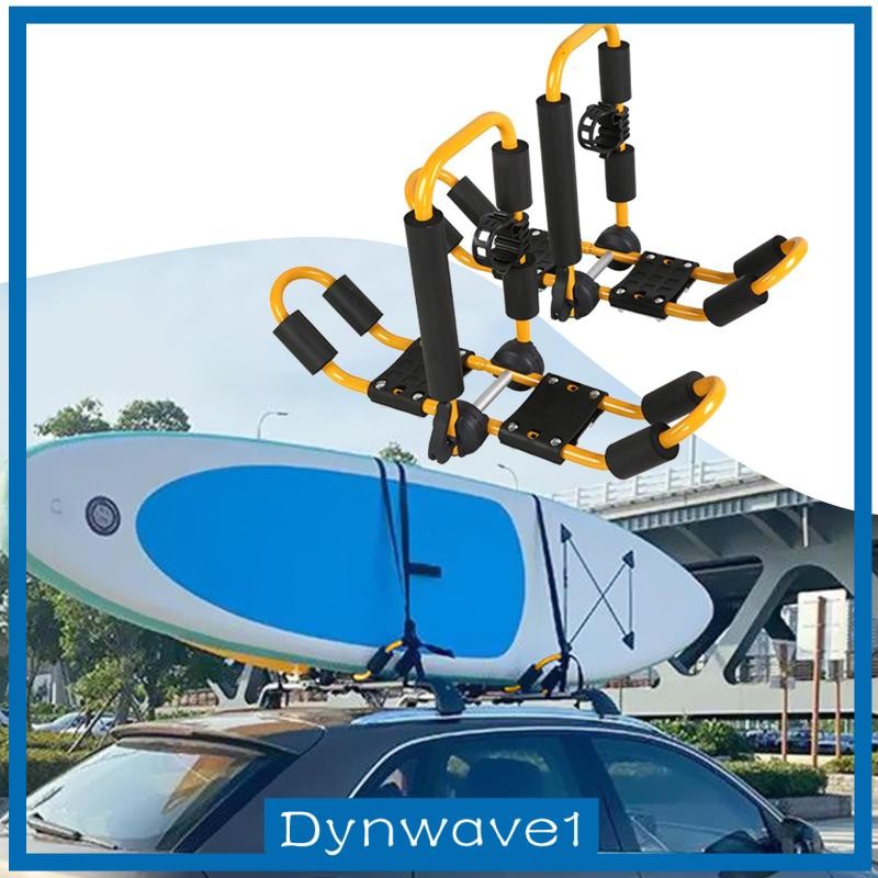 [Dynwave1] 2x Kayak Roof Rack, Kayak Roof Carrier Rack, อลูมิเนียมกระเป๋าเดินทาง Carrier ที่ถอดออกได