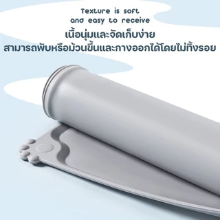 PawPals แผ่นซิลิโคนรองชามอาหารสัตว์เลี้ยง ผ้ายางรองอาหารหมาแมว ทำความสะอาดง่าย กันลื่นกันน้ำขนาดใหญ่