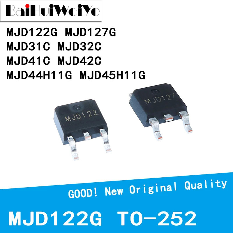 1-5PCS MJD122G MJD127G MJD31C MJD32C MJD41C MJD42C MJD44H11G MJD45H11G SMD TO-252 Field Effect ทรานซ