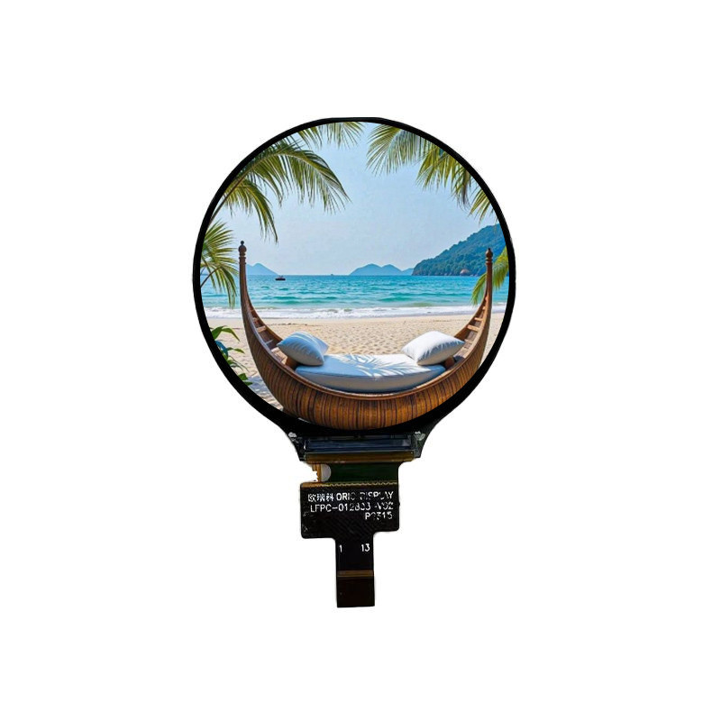 1.28 นิ้ว Tft Lcd 240x240 จอแสดงผล IC GC9A01 SPI LCD สําหรับสมาร์ทวอทช์จอแสดงผล LCD