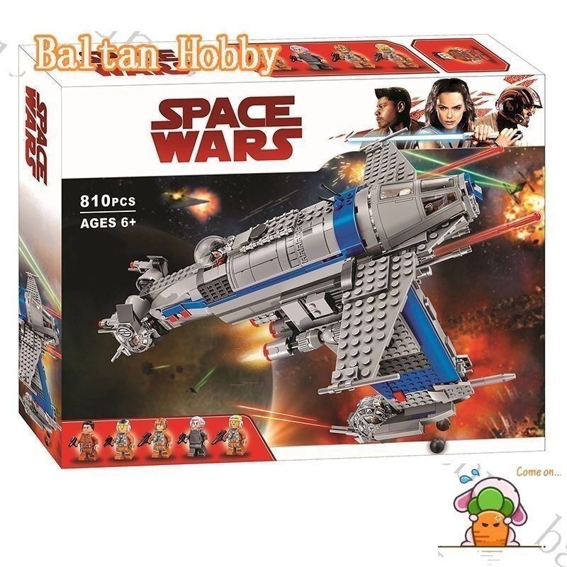 Baltan ของเล่น HN3X เข้ากันได้กับ Star Wars 75188 Resistance Bomber Building blocks EW7