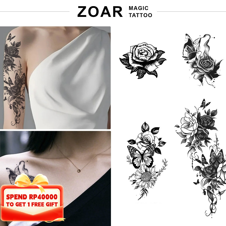 ZOAR Y07 สติ๊กเกอร์รอยสักชั่วคราว