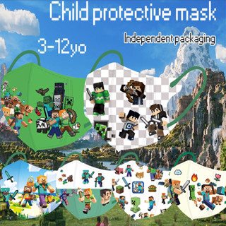 หน้ากาก Duckbill แฟชั่นคุณภาพสูง 3 ชั้น สำหรับเด็กวัย 3-12 ป…