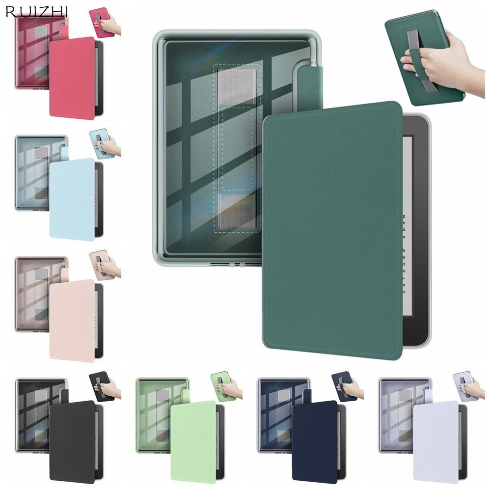 สําหรับ Kindle Paperwhite 12th Gen/ Colorsoft 2024 7 นิ้วเคสรองรับมืออะคริลิคกลับกันกระแทกเกราะป้องกันทนต่อการสึกหรอ