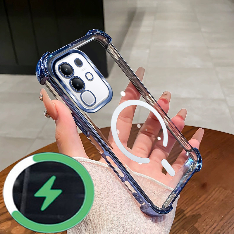 สําหรับ Vivo Y29 4G Y29S Y04 เคสโทรศัพท์ 2025 ใหม่ C-type แผ่นดูดแม่เหล็กกันกระแทก soft case SZ32