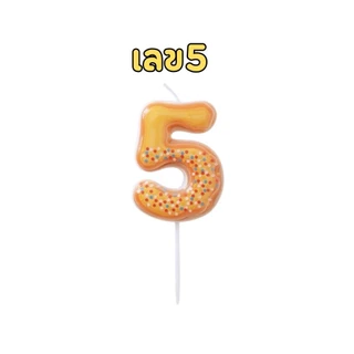 🎂 เทียนวันเกิดตัวเลข ลายโดนัท น่ารักเกาหลี | เทียนเค้กวันเกิด พร้อมส่ง 🍩