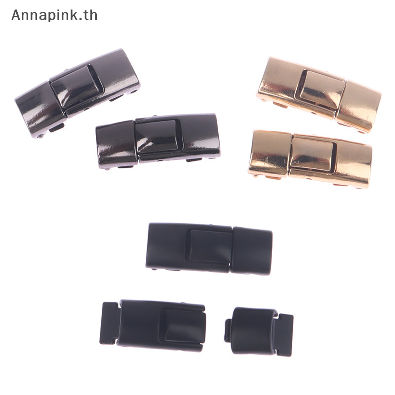 Annapink.th 2 ชิ้น/เซ็ต Lazy Shoelace Buckle ไม่มี Tie Lock Shoe Laces Claspsps Fixed Artifact EN