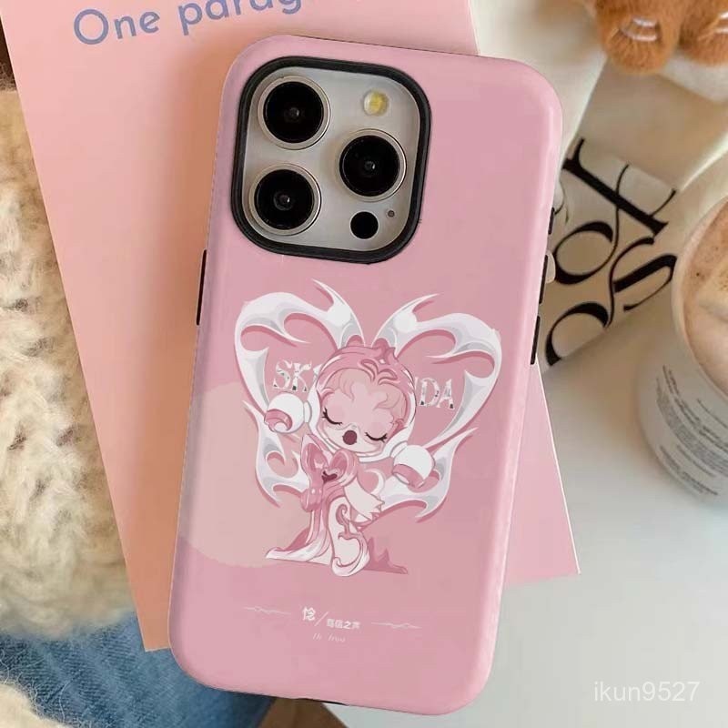 ผีเสื้อ Molly เข้ากันได้กับ iPhone15promax/14 เคสโทรศัพท์สองในหนึ่งเดียว 12Promax/11Pro สองชั้น 13Promax Glossy XSMAX Hard Case 7Plus