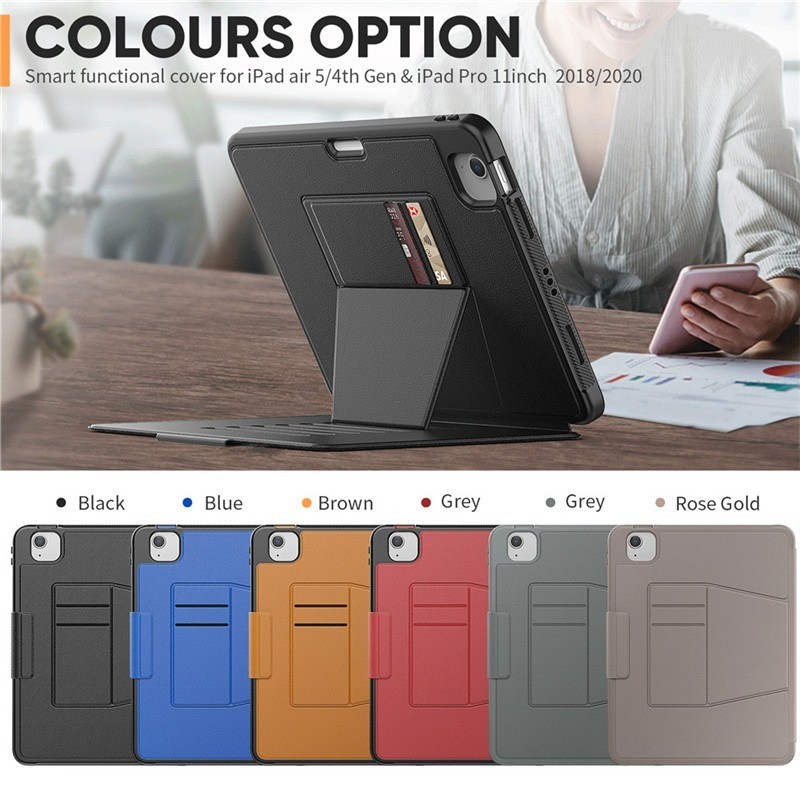 สําหรับ iPad Mini Air 2 6 M2 M4 2024 Pro 9.7" 4th 5th 6th 7th 8th 9th 10th 10.2" 11 " 10.9" 2020 2021 2022 Magnetic Folding Stand Case Cover