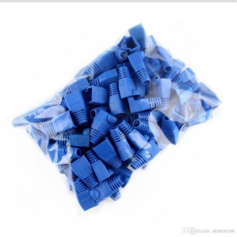 RJ45 Plugboot (1 แพ็ค มี 100 ชิ้น) สีฟ้า RJ45