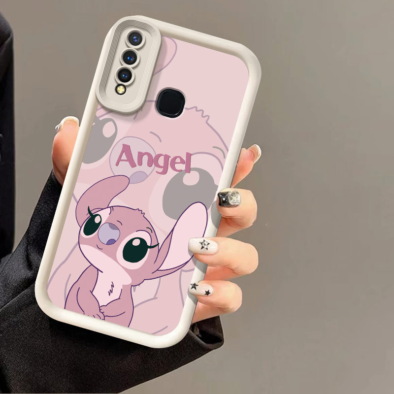 การ์ตูนการ์ตูน Graffiti Shell ซิลิโคนนุ่ม Shock-proof Shell Angel Eye เคสโทรศัพท์เหมาะสําหรับ Vivo Y19/U3/U20/Y5S/Z5i/1915