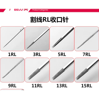 10ชิ้นเข็มสัก(ไม่มีกล่อง) เหล็กทิ้ง สเตียรอยด์ เข็มสักโค้งรอบซับคุณภาพสูงสักเข็มอุปกรณ์เครื่องมือ