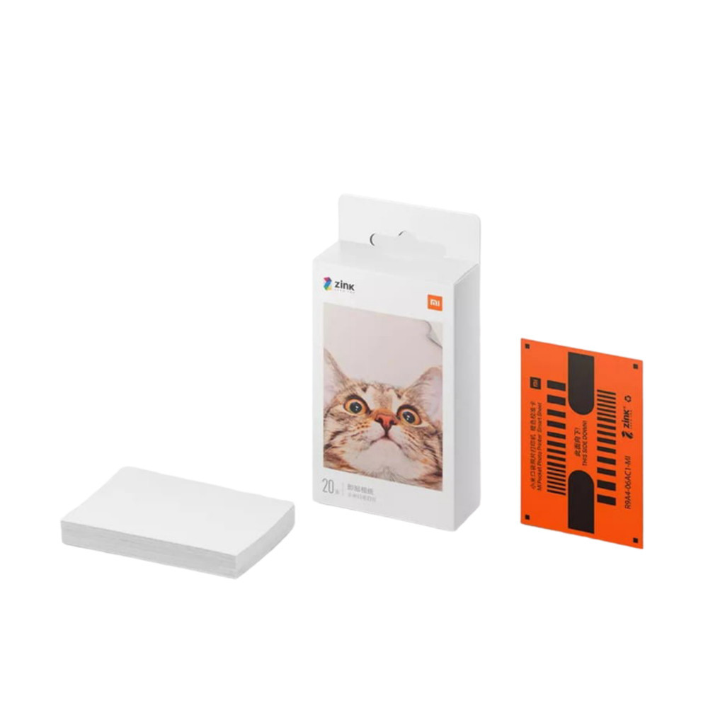 Xiaomi กระดาษปริ้น  Photo Printer Paper 3x2" 20pcs กระดาษภาพถ่าย Zink ชนิดมีกาวในตัว (XMI-TEJ4019GL)