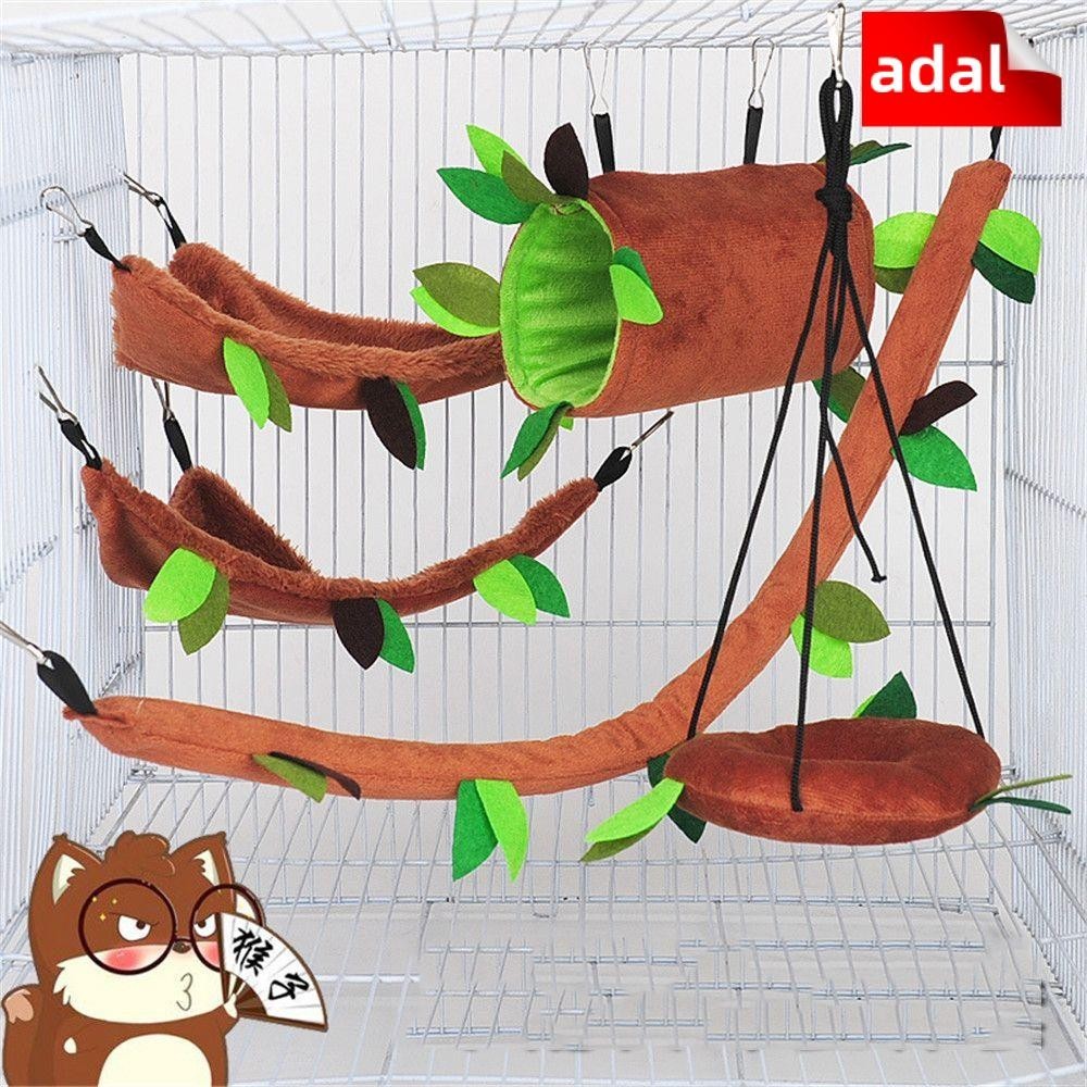 Adal เปลญวนหนูแฮมสเตอร์อุปกรณ์สัตว์เลี้ยงกระรอกป่าแขวนเตียงอุ่น