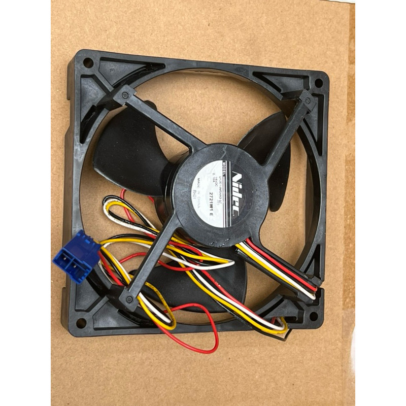 พัดลมตู้เย็นฮิตาชิแท้ (ขนาด5นิ้ว 14V DC./ 4สาย) อะไหล่ตู้เย็นแท้