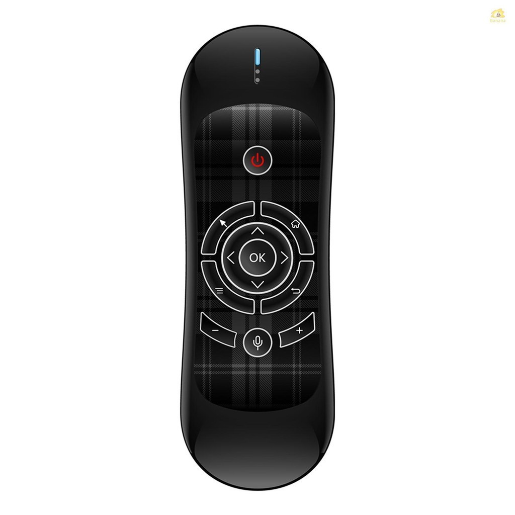 Wechip R2 รีโมทคอนโทรล 2.4G เมาส์อากาศเสียงไร้สาย IR การเรียนรู้ Intaertia Sensing รีโมทคอนโทรลอัจฉร