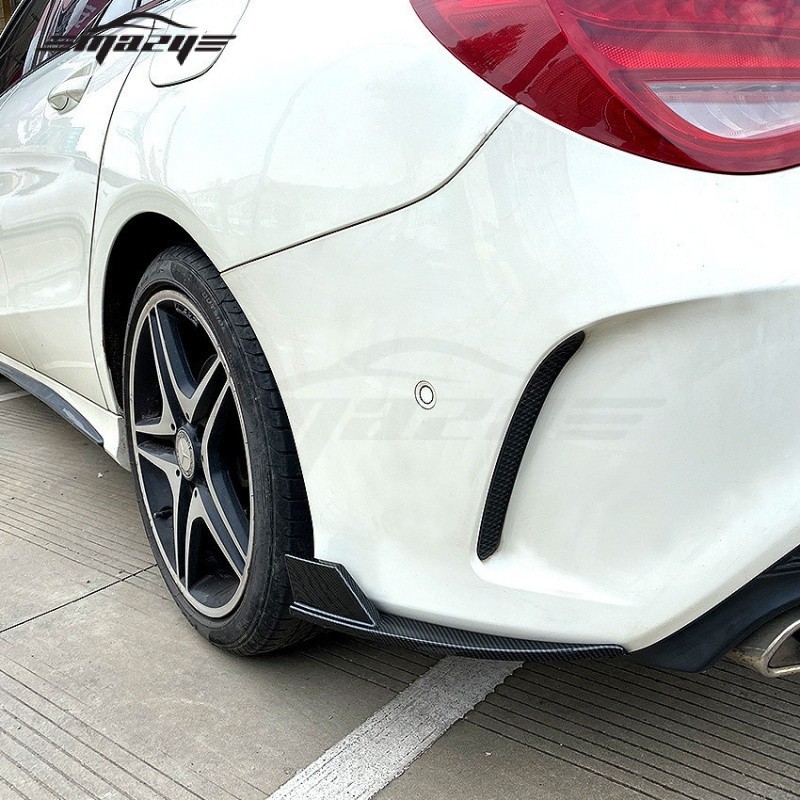 เหมาะสําหรับ Benz CLA Class C117 CLA180 200 CLA45 AMG 2013-2019 ด้านหลังกันชนมุมการปรับเปลี่ยน
