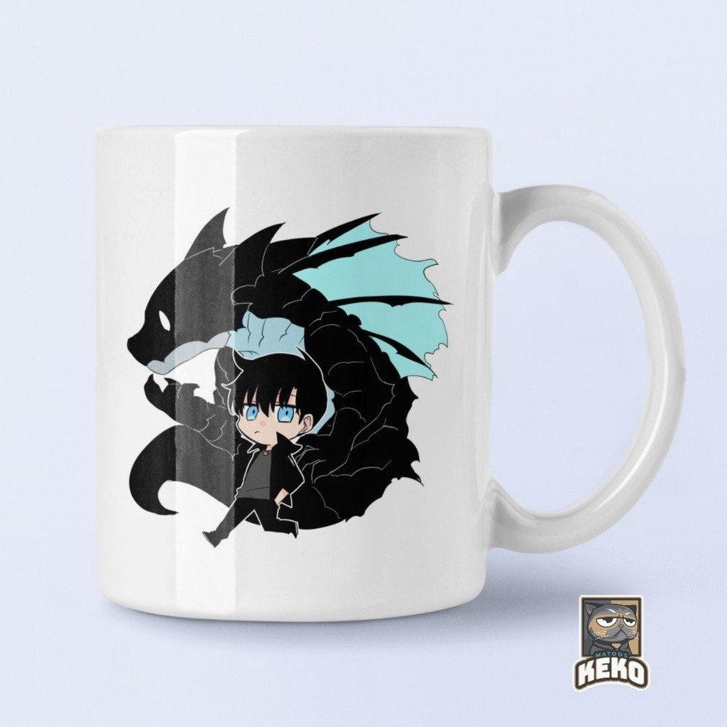 แก้วน้ําเดี่ยว Sung Jin Woo และ Dragon Keko