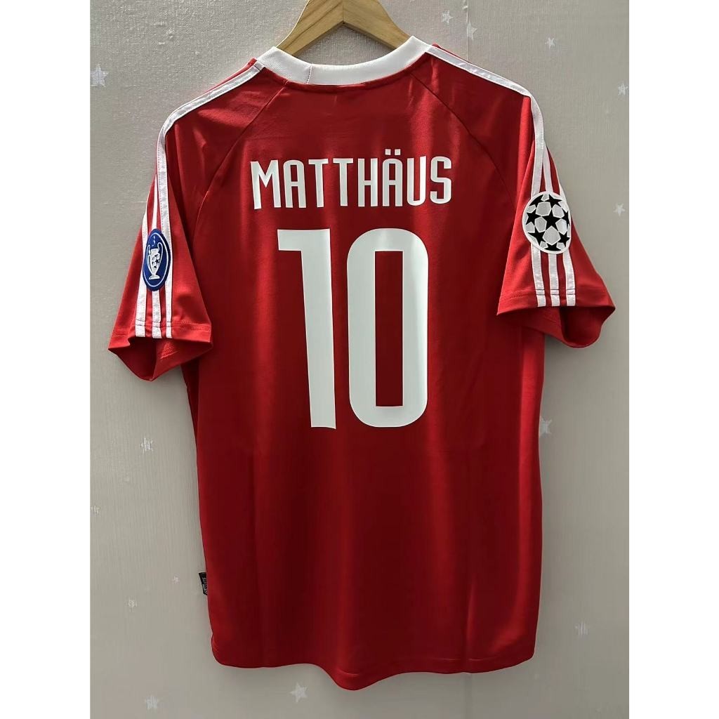00-01 บาเยิร์น มิวนิค เอฟเฟนเบิร์ก MATTHAUS คุณภาพสูงเหย้าย้อนยุคเสื้อฟุตบอลเสื้อยืดที่กําหนดเอง