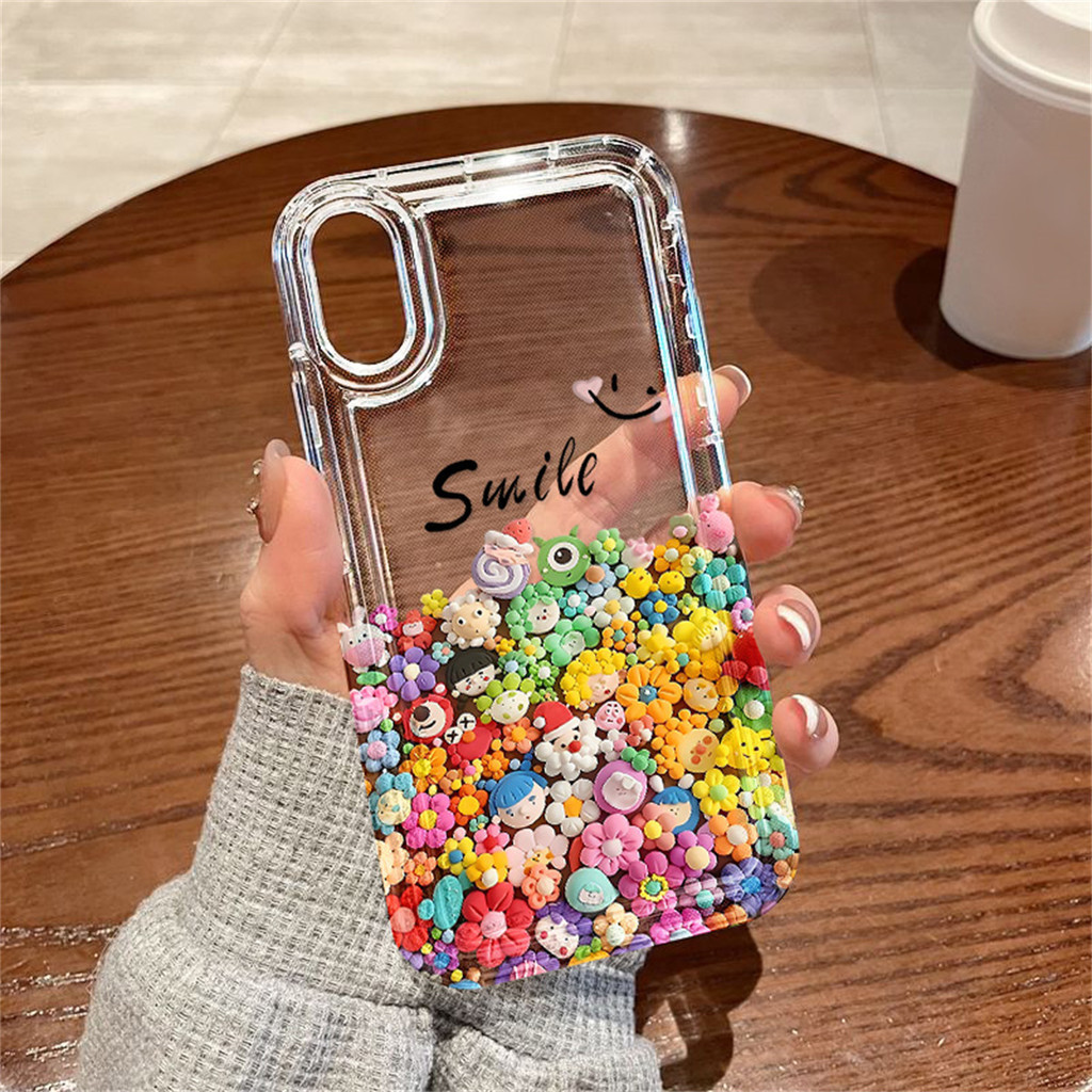 เคส for iphone 13 11 12 14 15 Pro Max XS Max 8 7 6 Plus X XR SE 2020 2022 ดอกไม้ เคสโทรศัพท์มือถือ ซิลิโคนอ่อนนุ่ม