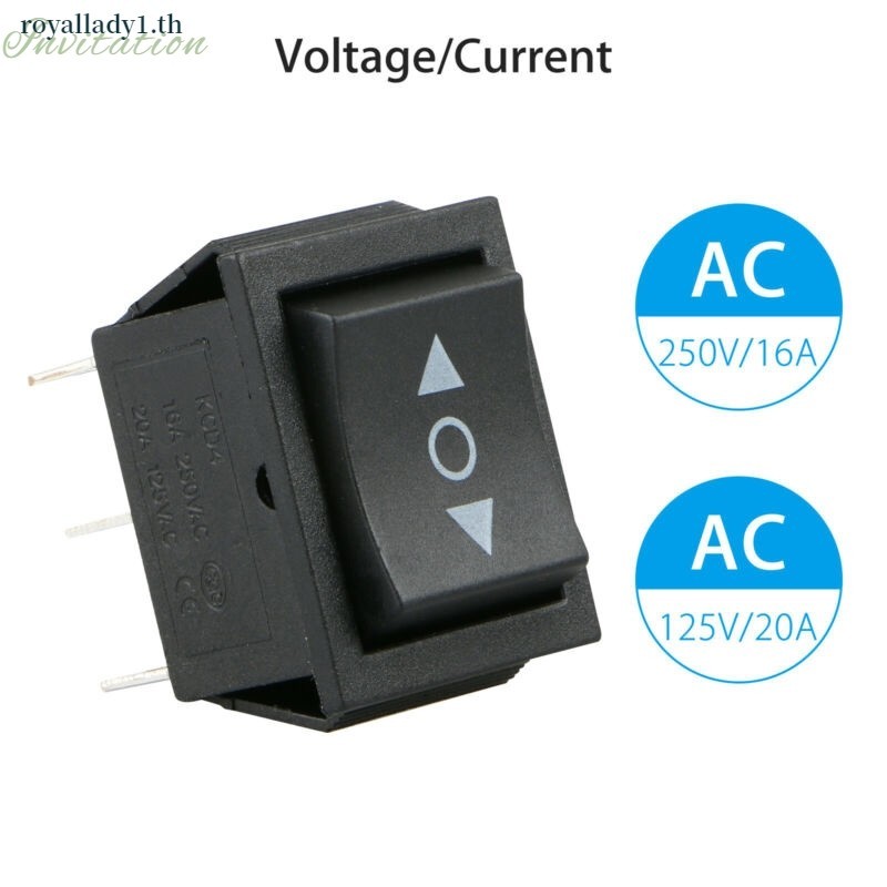 [ในสต็อก] 2 แพ็ค 6 PIN DPDT Double Pole Double Throw 20 Amp Momentary Rocker Switch