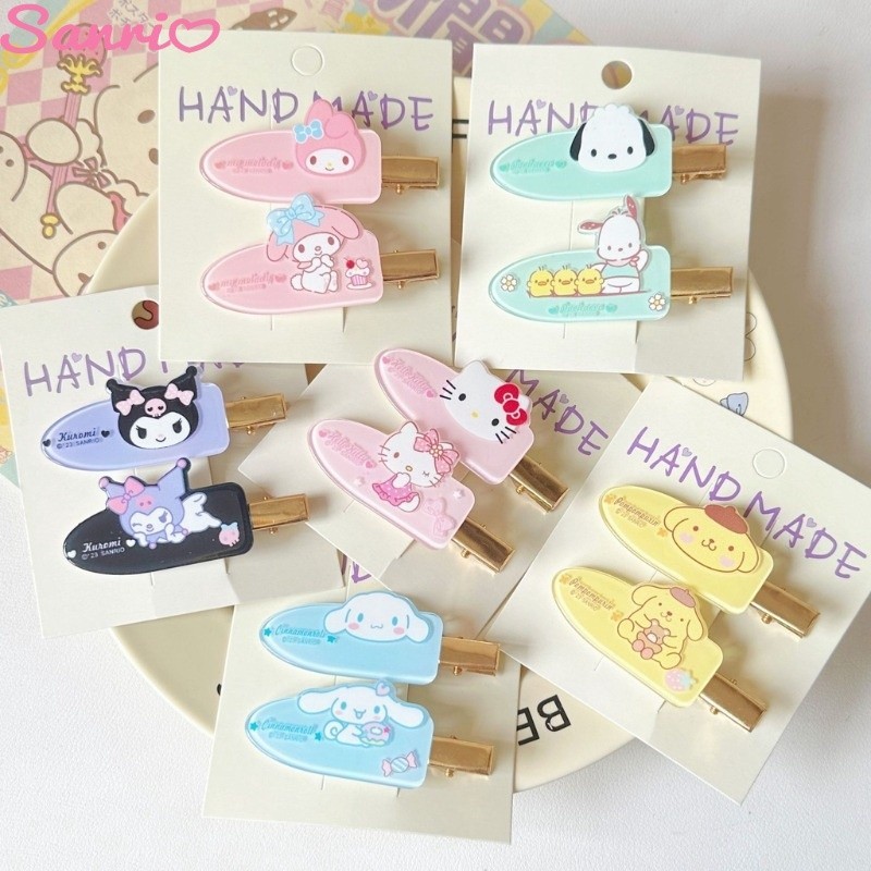 SANRIO ซานริโอ กิ๊บติดผมไร้รอยต่อที่คาดผมการ์ตูนสาวน่ารักและหวานคลิปหน้าม้า