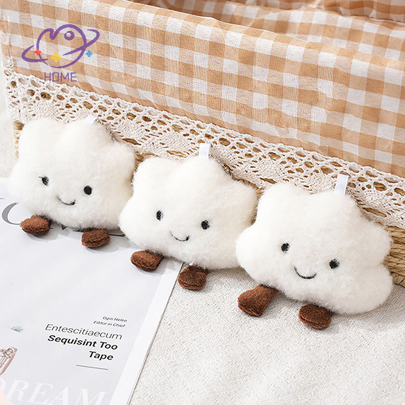 [mayhome] การ์ตูนน่ารักเมฆสีขาวตุ๊กตาพวงกุญแจจี้ Kawaii Key Ch ตุ๊กตานุ่มของเล่นของขวัญสาวกระเป๋าเป้สะพายหลังอุปกรณ์เสริมตกแต่ง {TH}