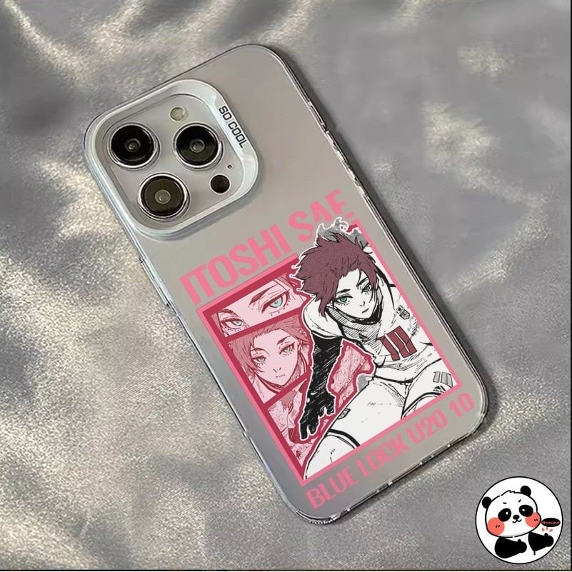 Blue LOCKปลอกสําหรับiPhone 12 11 Pro Max XR XS Max X 8 7 Plus SE 2022 2020 ฝาครอบน่ารักการ์ตูนอะนิเมะIsagi Yoichi Reo Nagi Sishiro Hardกันกระแทกเคสโทรศัพท์เงิน