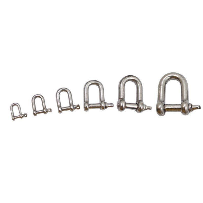 Yo 4 ชิ้น D สไตล์ Hook Carabiner ชุดแหวนกุญแจมืออัพเกรดสำหรับยึดง่าย