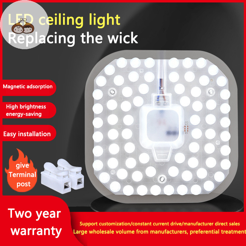 Bef Square LED แผงวงกลมแหวน 12W 18W 24W 36W LED เพดานตกแต่งโคมไฟเพดาน AC220V ดาวน์ไลท์ TH