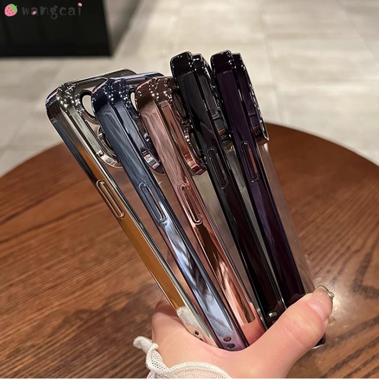 สําหรับ OPPO Reno 7 5 Pro 4 SE Lite 7Z 6 6Z 5Z 5K 4Z 3 2Z 2F 2 Z 4G 5G เคสโทรศัพท์สีชมพู Rose Gold ชุบเงา Shining ธุรกิจหรูหราซิลิโคนอ่อนกรณีฝาครอบ ราคา ถูกที่สุด ดีลบีเคเค แกลเลอรีภาพที่ 4