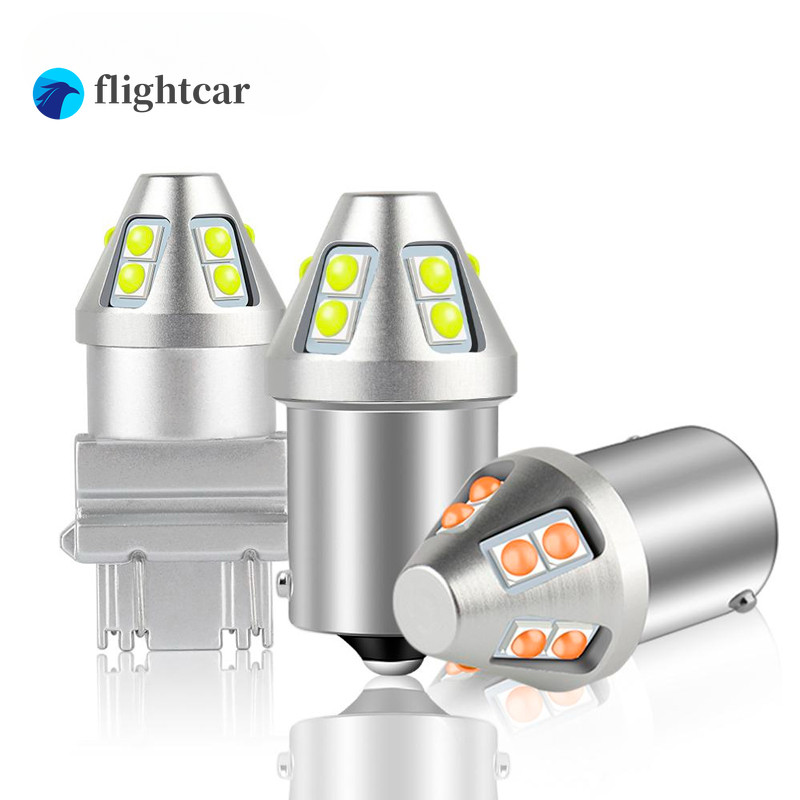 (FT) T20 LED W21/5W 7443 W21W 7440 PY21W P21W LED BAY15D BA15S BAU15S LED รถหลอดไฟ LED P21/5W ไฟเลี้