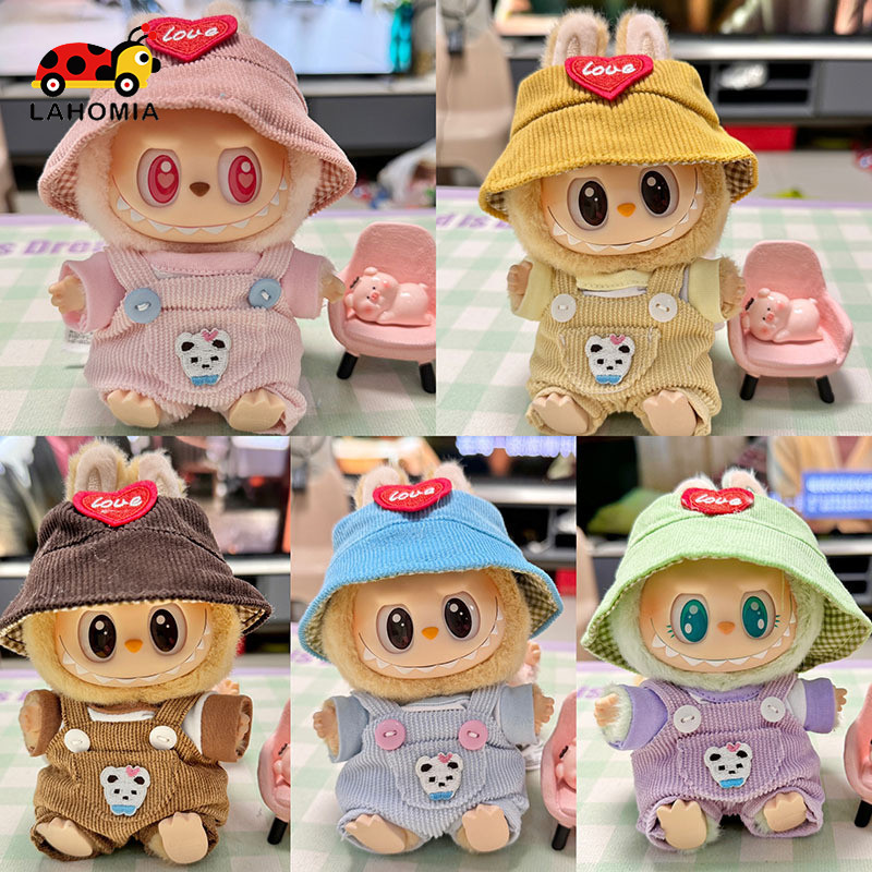 Lahomia ชุด labubu have a seat 15ซม. เสื้อผ้าปาร์ตี้นั่ง เสื้อผ้าเด็ก น่ารัก